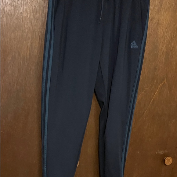 Adidas Navy Joggers with Stripes Medium - Picture 4 of 14